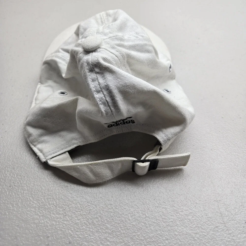 Adidas Women Baseball Cap ONE SIZE White Curved Buckle